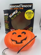Vintage Halloween Blinky Glow Lite Jack O Lantern Pumpkin Blow Mold 8' Electric