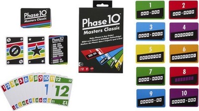 WB Mattel Games - Phase 10 Masters Classic Card Game