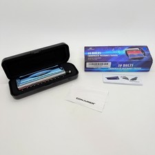 CONJURER 10Hole 40Tone Chromatic Harmonica Mouth Organ key C harmonica New