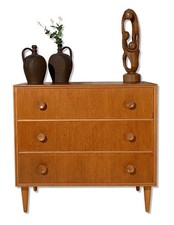 VINTAGE MID CENTURY MEREDEW CHEST OF DRAWERS OAK/BEECH