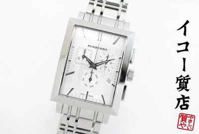 [B1R] Burberry Rare BU1326 Chronograph Men's Rectangular Quartz [s8m]
