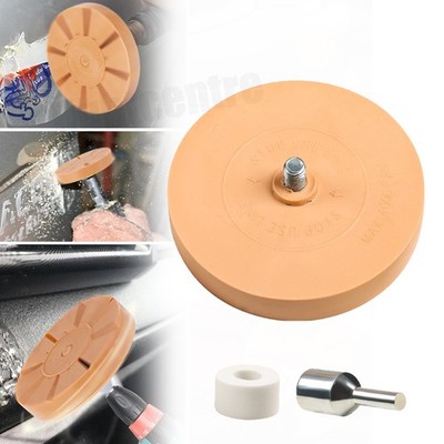 Car Decal Remover Rubber Eraser Wheel Tool for Drill Adhesive Pinstripe Sticker