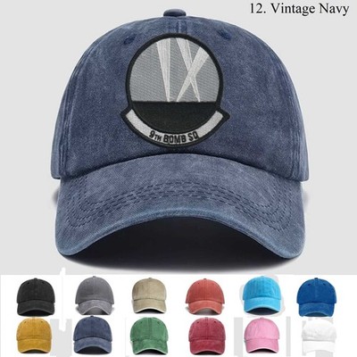 Customized Personalization Embroidered Hat 9 Bombardment Squadron, Trucker Hat