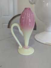 Webb Mt Washington Burmese Peach Blow Glass Vase Rare Art Deco Hollywood Vtg