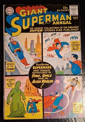 Superman Giant #4  1961 Silver Era! FREE SHIPPING So buy several !!