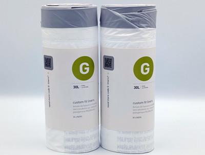 Simplehuman Code G 30L  ️ 60 Müllbeutel Gesamt Großwert, Schwerlast Original ️