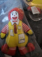 McDonald's 1984 Vintage Mini Peluche Bambola Ronald McDonald RARO
