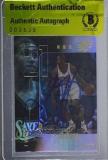 BAS 1999-00 SPx Larry Hughes #61 Authentic Auto 3c7