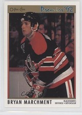 1991-92 O-Pee-Chee Premier Bryan Marchment #99 1h9