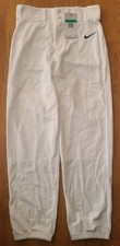 NWT Nike Youth Kids Unisex Baseball Pants White CD0104-100 Boys Size XL NWT