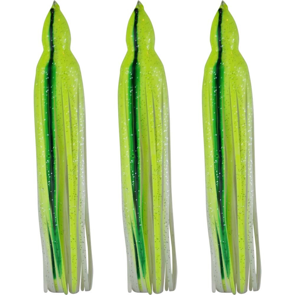 Gonna Per Polpo Squid Skirts Fluos: 3 Pezzi Per La Pesca A Traina