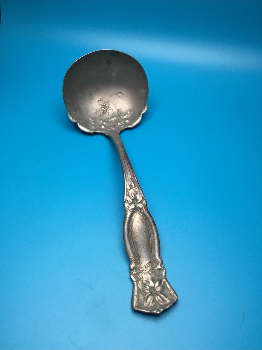Vintage Wm A Rogers German Silver Pat 1912 Serving Ladle/ spoon | eBay