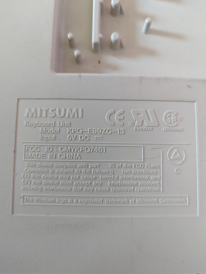 Mitsumi Keyboard KPQ-E99ZC-13 Clicky VTG Beige KPQEA4ZA Type  - Image 2 of 4