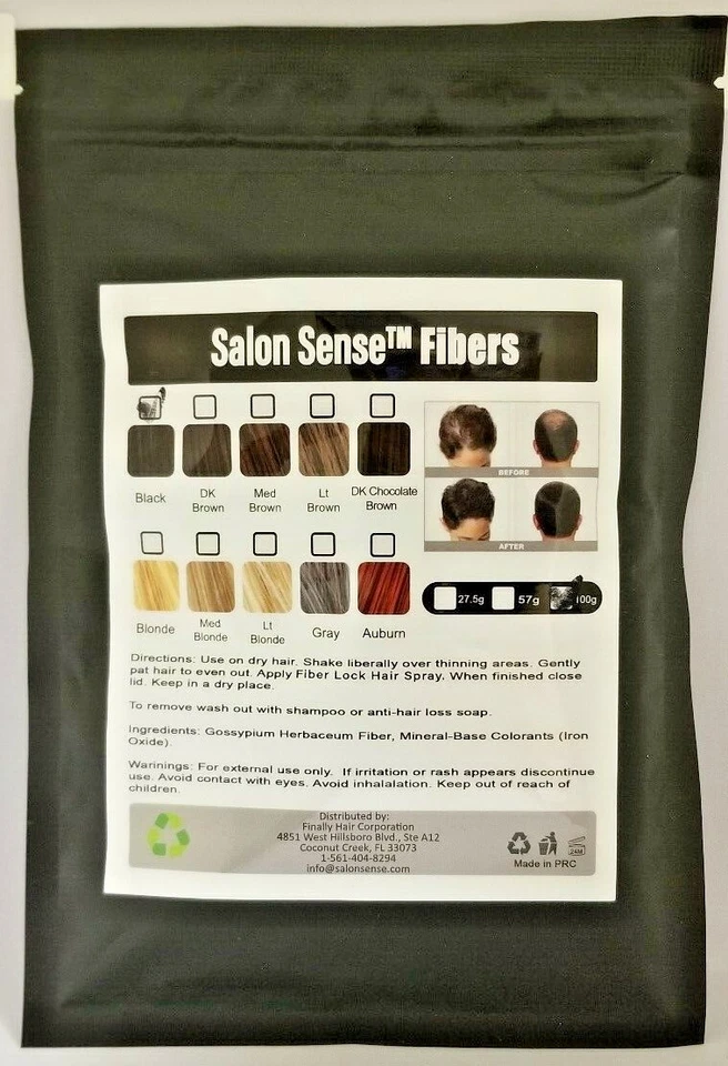 Corrector de pérdida de cabello adelgazamiento fibras capilares estilo queratina 100 g recarga 100 g Foto 4 de 4