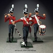 W. Britain - U.S. War of 1812 Infantry Field Music, 3 Figures #47104
