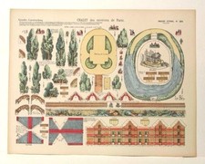 Imagerie D  Epinal No 324 Chalet de Paris, Grandes Constructions toy paper model