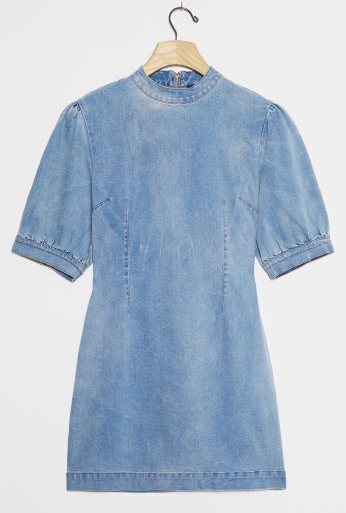 denim dress size 10 luvamia Casual Jean Dresses for Women 2026 Relaxed Fit Bay Blue denim maxi dress with Size:US28+ How to shorten a PatternLabel: Ombre Pattern
