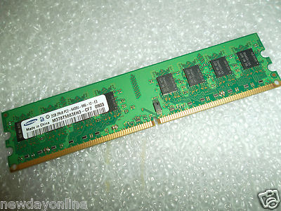 Samsung 2GB PC2-6400U DDR2-800MHz Non-ECC Desktop Memory 240Pin M378T5663EH3-CF7