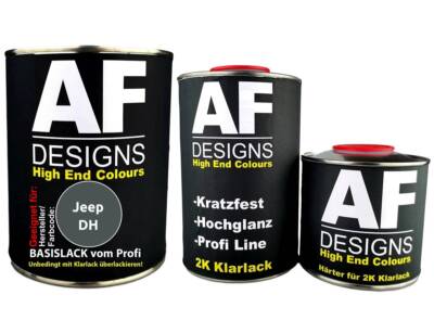 FÜR Jeep DH Medium Slate 2,5L Autolack Set Klarlack Härter