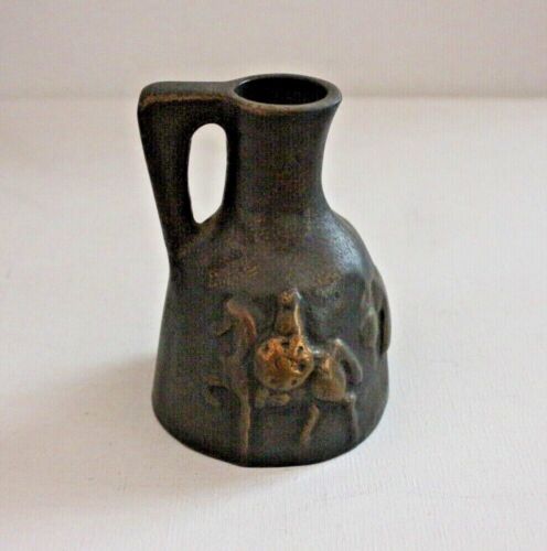 Vase Bronze 1073g massiv 12cm Krug Kanne mit Henkel Humpen Gefäß alt vintage 1 - Bild 1 von 6