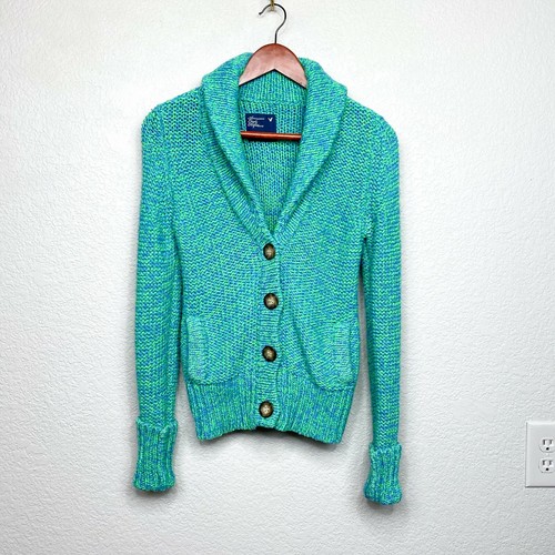 AMERICAN EAGLE XS Cardigan Sweater Blue 