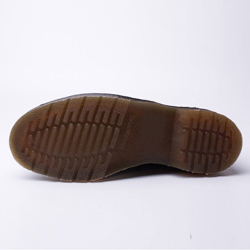 Botas de hombre lisas de 3 agujeros cabeza redonda botas de cuero botas con cordones zapatos 39-46-- - Imagen 8 de 26