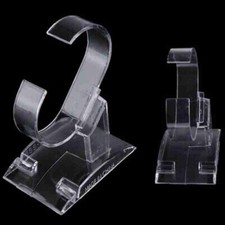 Watch showcase tool transpar Rd display holder stand rack acrylic Clear 3Pcs