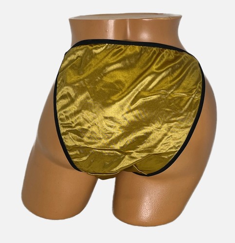 String Bikini Second Skin 2XL Gold Panties - Picture 2 of 6