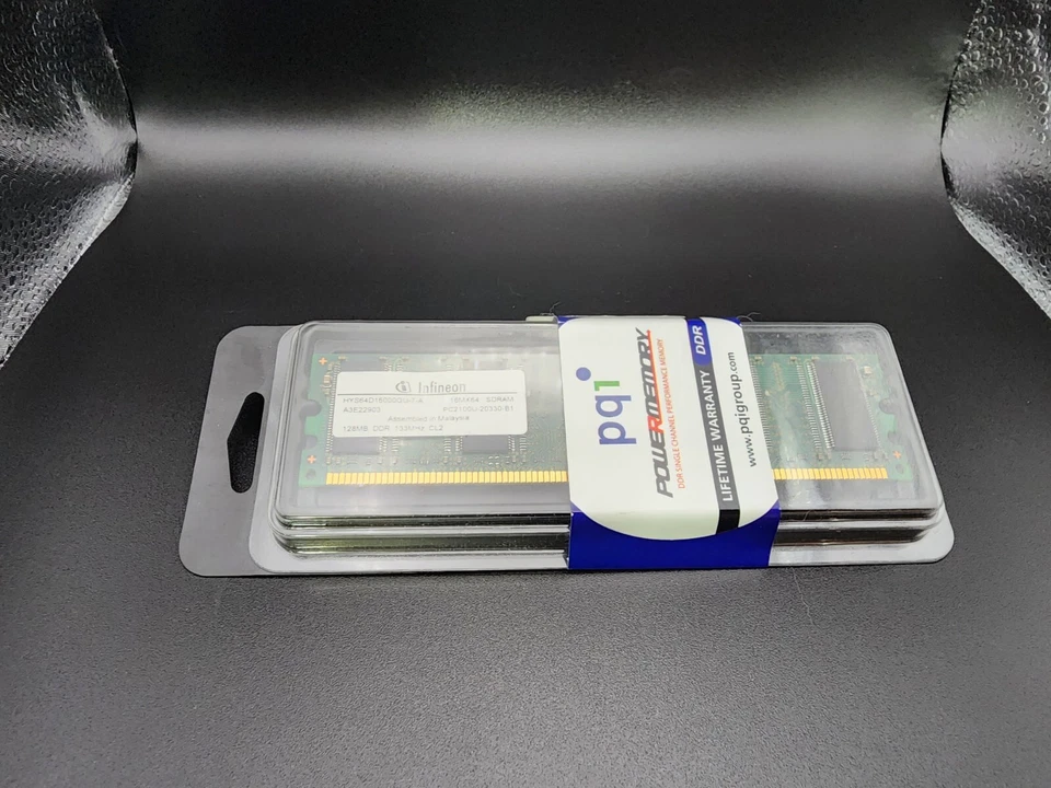 Stick Of Ram  Infineon DDR 133mhz CL2 PC2100u A3E22903 - Image 2 of 4