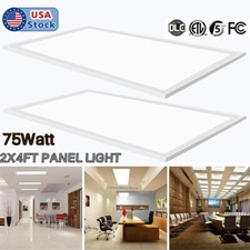 LED Panel Light 2x4 FT, Recessed Edge-Lit Drop Ceiling Troffer LED Flat Lights