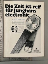 1970 Die Zeit ist reif für Junghans electronic Dato-Chron Vintage Ad Werbung