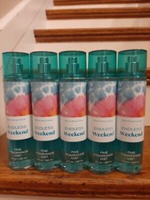 BATH AND BODY WORKS BBW ENDLESS WEEKEND SPRAY MIST PERFUME LOT OF 5 NEW SUMMER