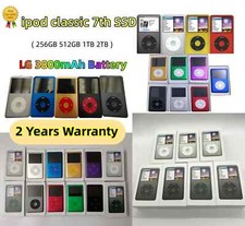  NEW Apple iPod Classic 7th Gen 256GB 512GB 1TB 2TB SSD  LG 3800mAh MP3  Sealed