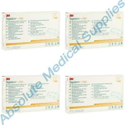 *100-Pieces* 3M Tegaderm +Pad Film Sterile 3.5'' x 8'' Dressing 3590