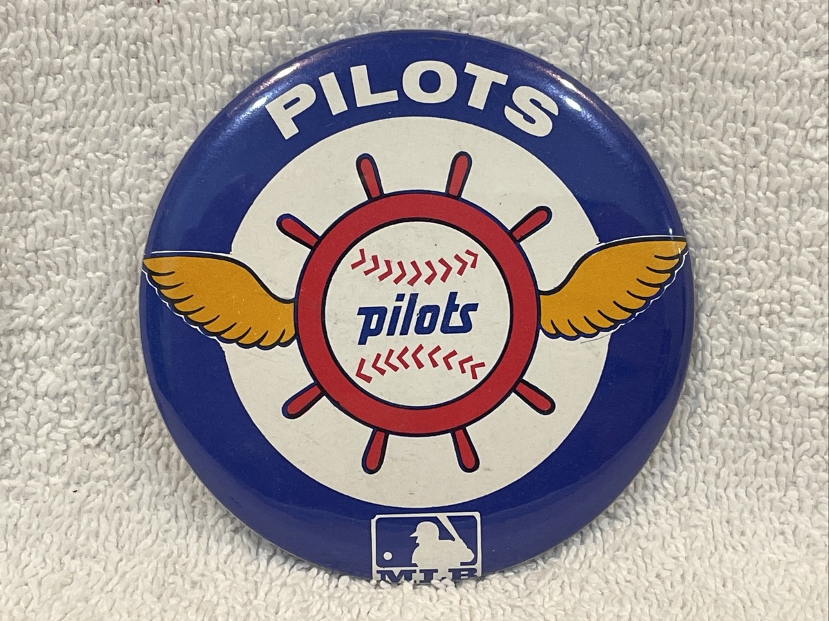 またと VINTAGE & RARE 1969 Seattle Pilots FIRST YEAR 3 1/2 Inch Pinback