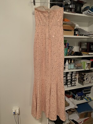 bailee glitter ruffle dress in pink Pink Glitter Lace-Up Ruffle Lace Tiered Long Dress with Slit main image 1