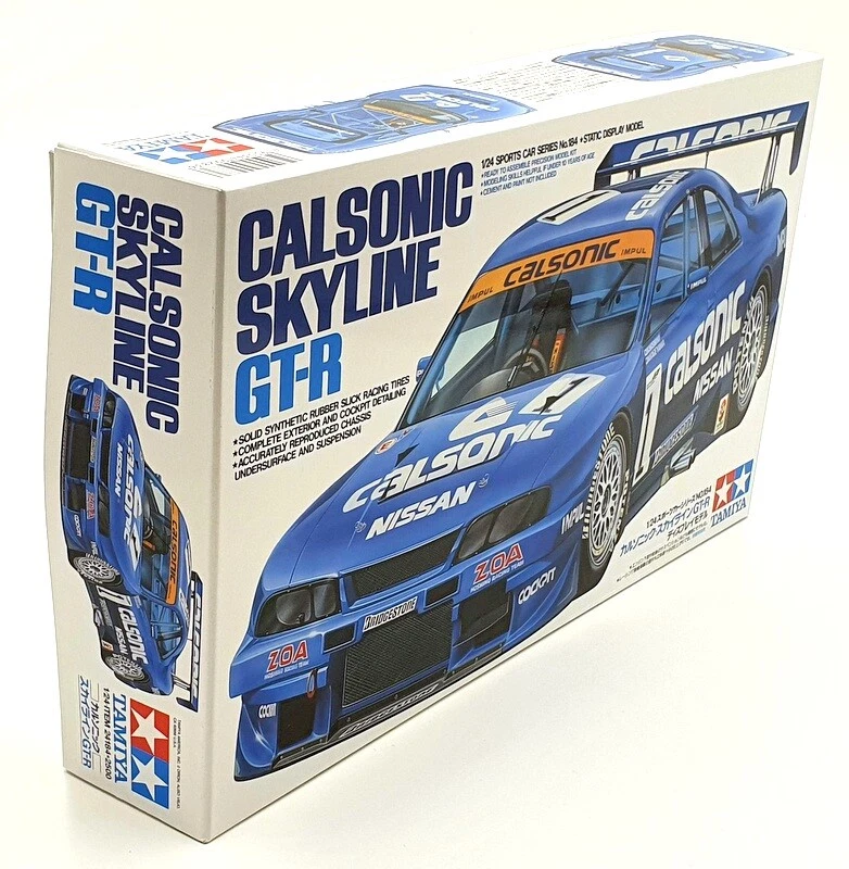 Tamiya 1/24 Scale Model Kit 24184 - Nissan Skyline Calsonic GT-R 