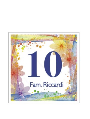 Targa Numero Civico In Ceramica Personalizzabile - 15x15 O 20x20 Cm, Con Nome Famiglia, Made In Italy - Foto 3