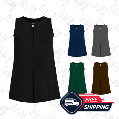 Mädchen Kirsche Tasche Schürze Kinder Schuluniform Herz Reißverschluss UK