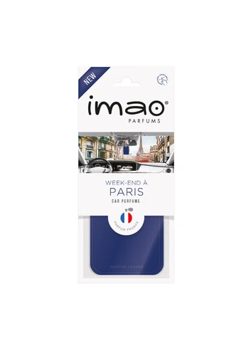 Scented Card Air Freshener, IMAO week end Paris | Car Home Office Room Toilet