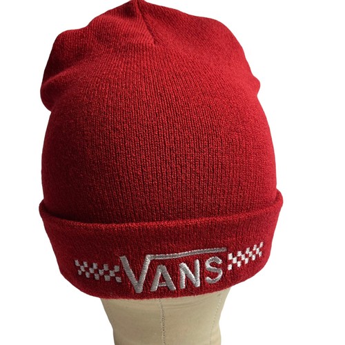 VANS Knit Beanie Hat Red Men Women One 