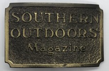 Vintage 1982 Southern Outdoors Magazine Belt Buckle - Great American Buckle Co