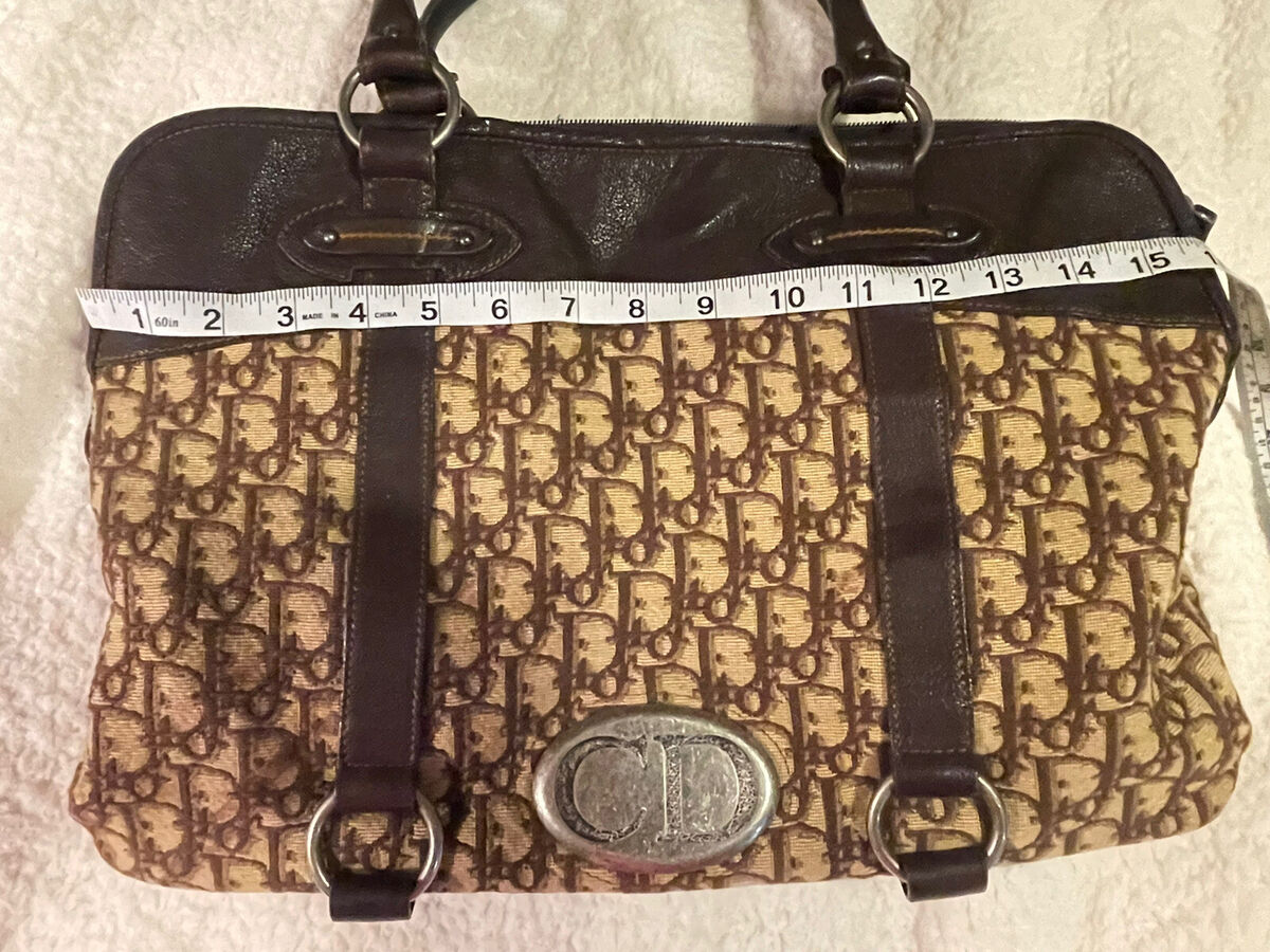 DIOR 07-BO-0036 Trotter vintage CD logo Hand Bag Leather DIOR 07-BO-0036 Trotter vintage CD logo Hand Bag Leather