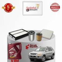 Set Service 4 Filter Und ÖL Kia Sportage II 2.0 Crdi 83KW 113CV Von 2004->