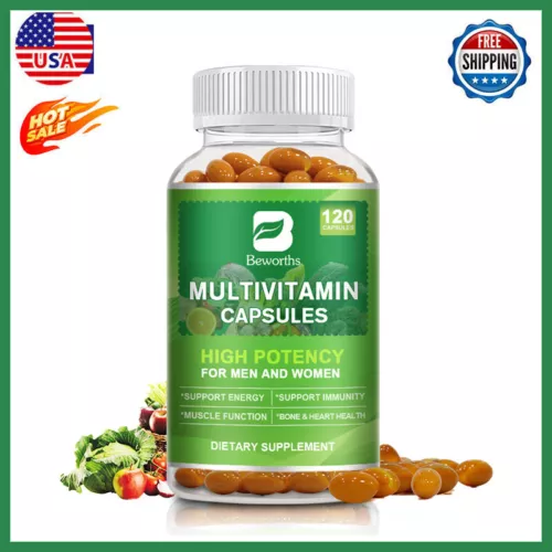 Multivitamin Highest Potency Daily Vitamins & Minerals Supplement 120 Capsules