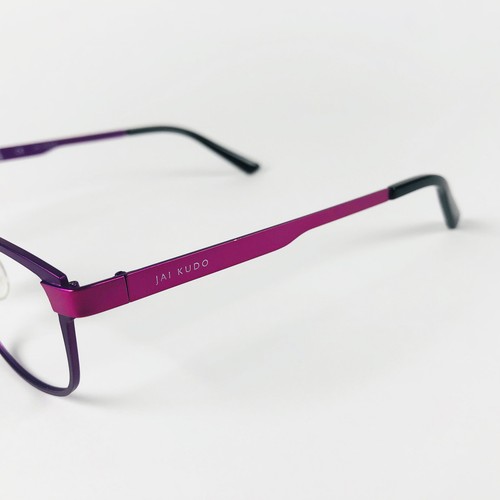 JAI KUDO eyeglasses PURPLE SQUARE glasses frame MOD: FICTION M10 - Picture 4 of 10