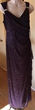 R  M RICHARDS Formal Sleeveless EGGPLANT color Long Dress