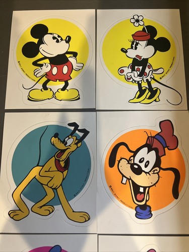 6 Vintage 1970's-80's Disney Mickey, Minnie, Goofy, Donald, Pluto, Dopey - Picture 2 of 7