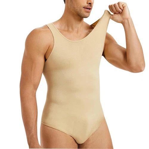 Body Suit dimagrante da uomo fasce a compressione shapewear controllo pancia - Foto 8 di 32