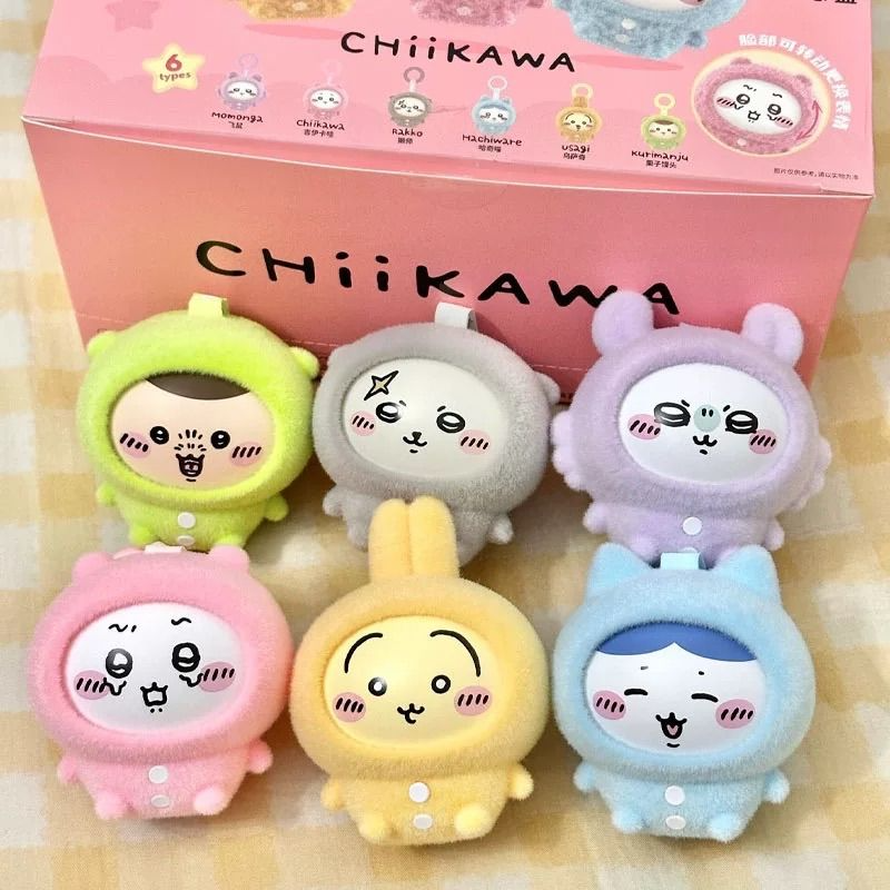 NEW chiikawa face change mascot figure miniso limited plush toy
